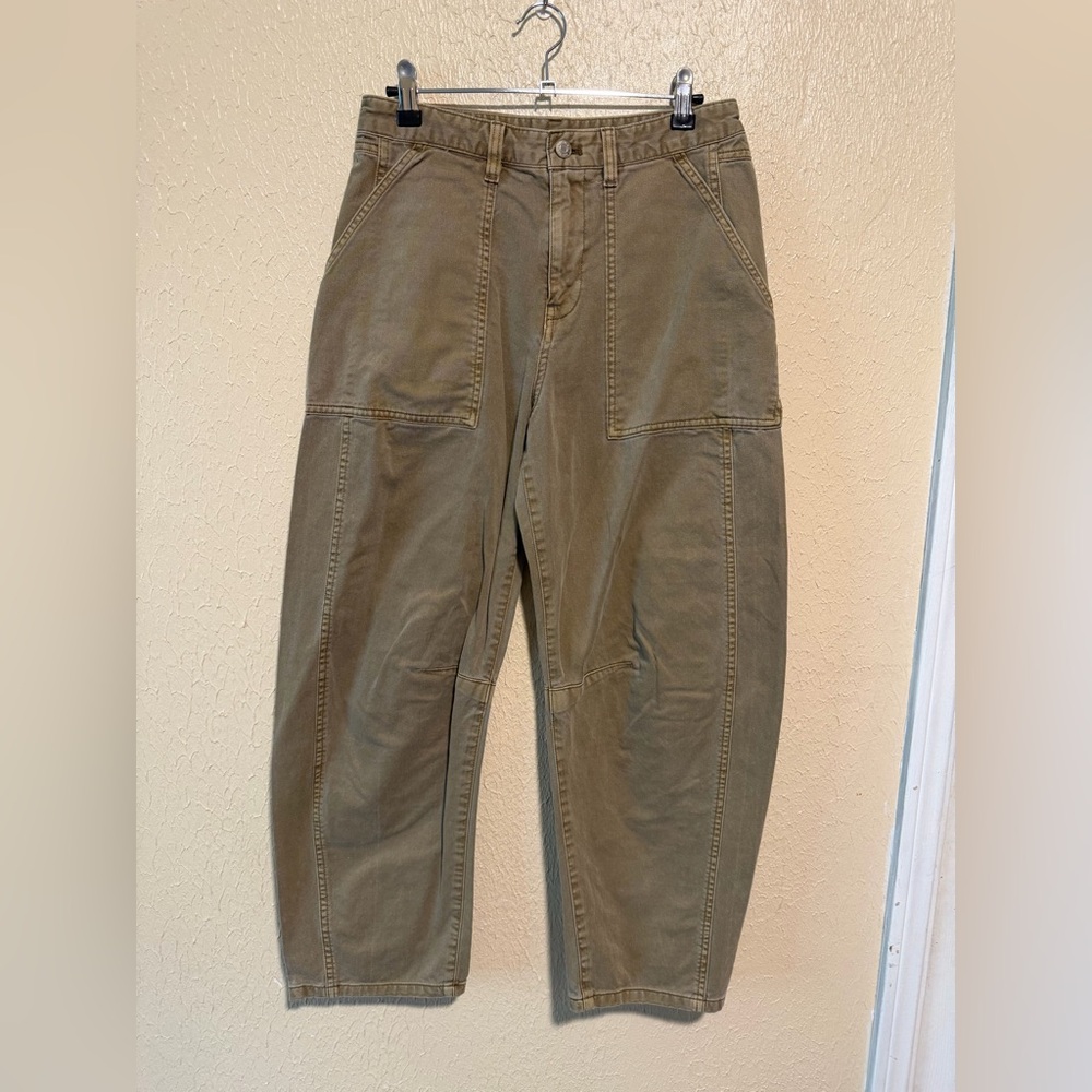 GAP Twill Barrel Pants‎ Size 2 High Rise - Picture 2 of 8